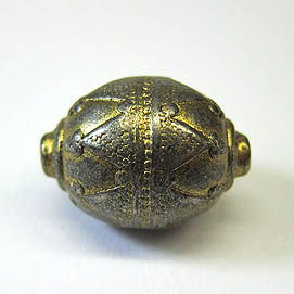 Metall-Perle India antik-gold